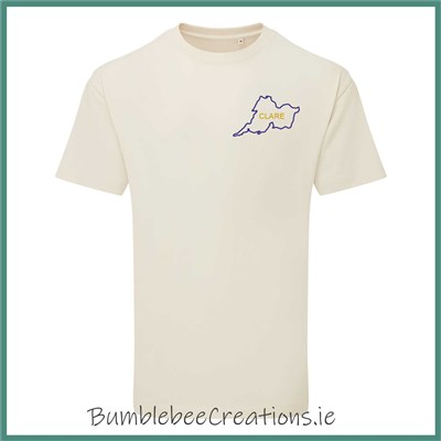 County Outline Organic Cotton Natural Tshirt
